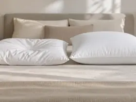 Comparación entre una almohada blanda y una almohada firme