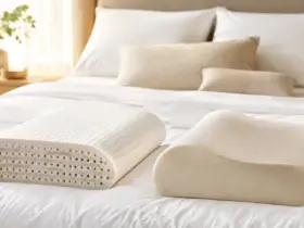 Comparación entre una almohada de látex ventilado y una viscoelástica